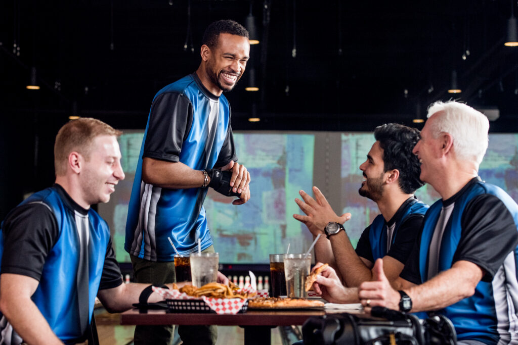 League bowlers at Madison Park Bowl