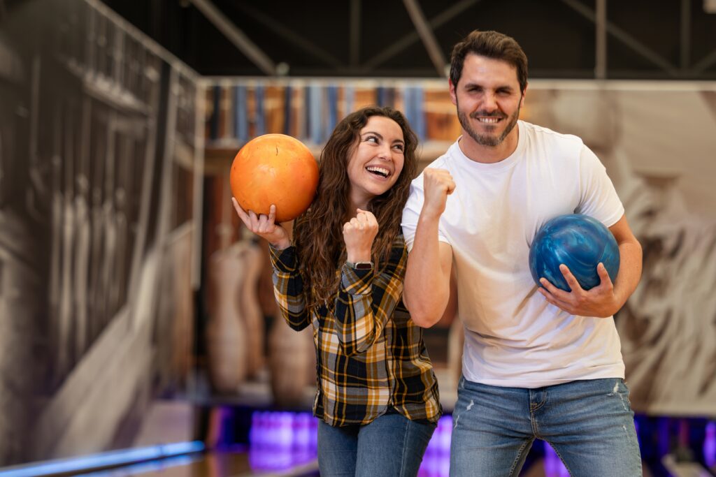 Couples bowling at Madison Park Bowl